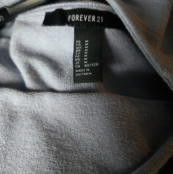 Forever 21 Blue Fit and Flare Mini Dress - Picture 3 of 4